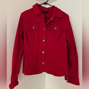 Charter Club Red Jean Jacket